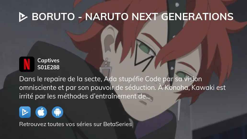 Où regarder Boruto Naruto Next Generations saison épisode en streaming complet