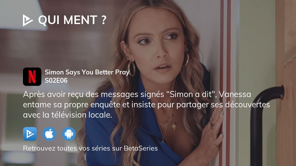 Où regarder Qui ment saison 2 épisode 6 en streaming complet