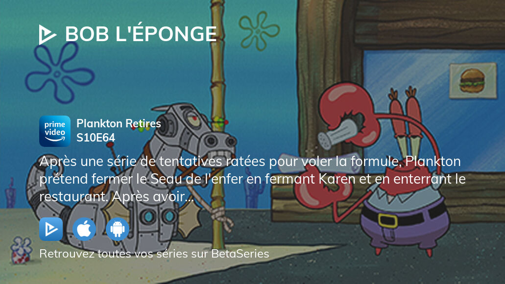 Regarder Bob L Ponge Saison Pisode En Streaming Complet Vostfr