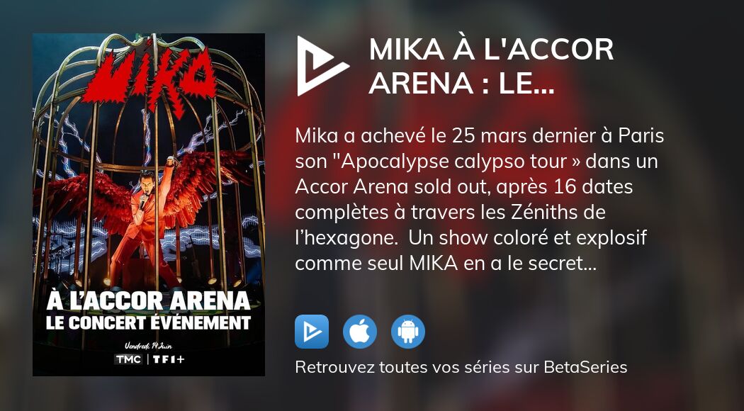 Regarder Mika à l Accor Arena Le concert évènement streaming