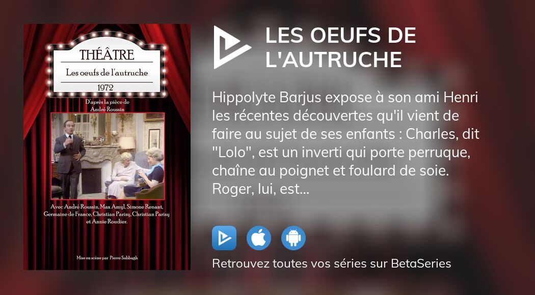 Où regarder le film Les oeufs de l autruche en streaming complet