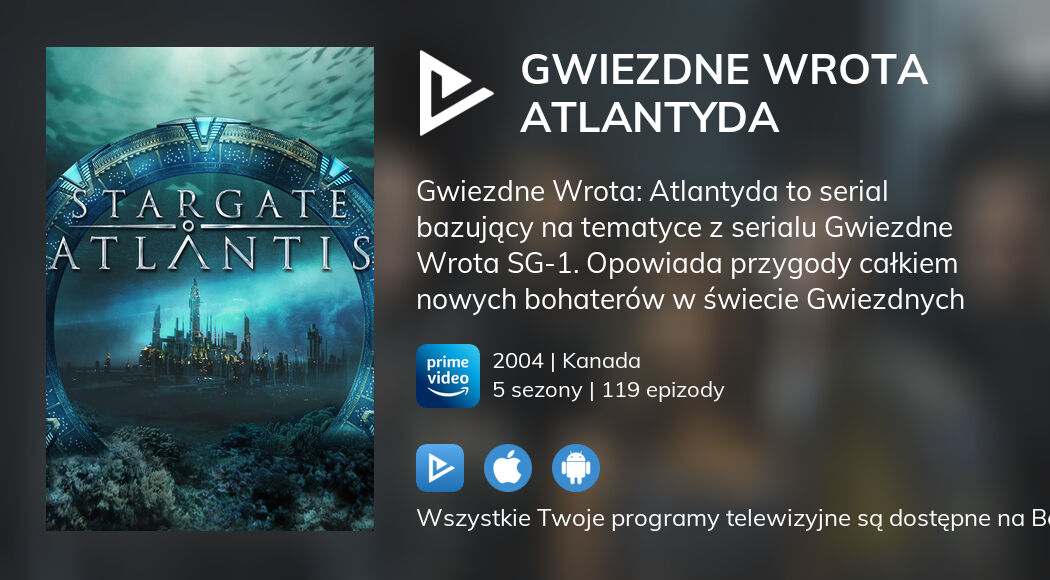 Ogl Daj Gwiezdne Wrota Atlantyda Streaming