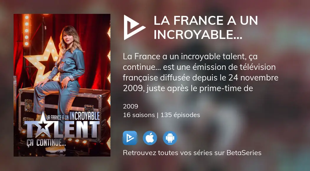 Où regarder les épisodes de La France a un incroyable talent ça