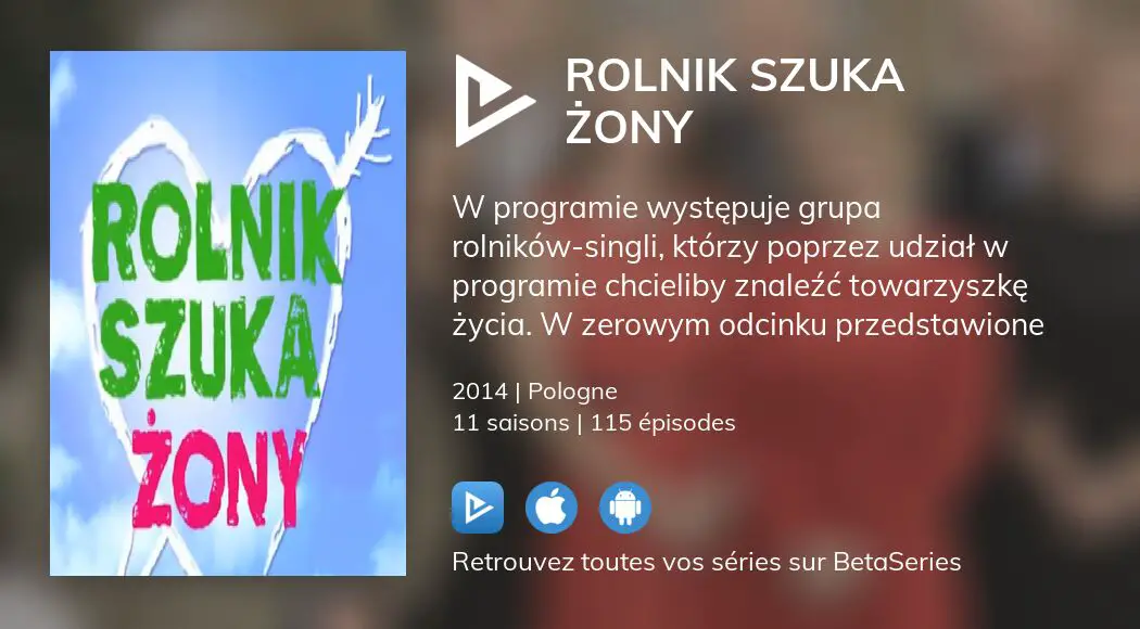 Où regarder les épisodes de Rolnik szuka żony en streaming complet