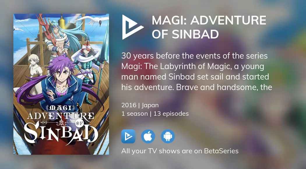 Where To Watch Magi: Adventure Of Sinbad TV Series Streaming Online ...