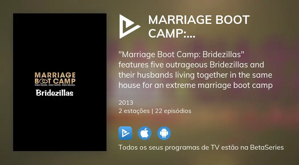 Ver Episódios De Marriage Boot Camp Bridezillas Em Streaming