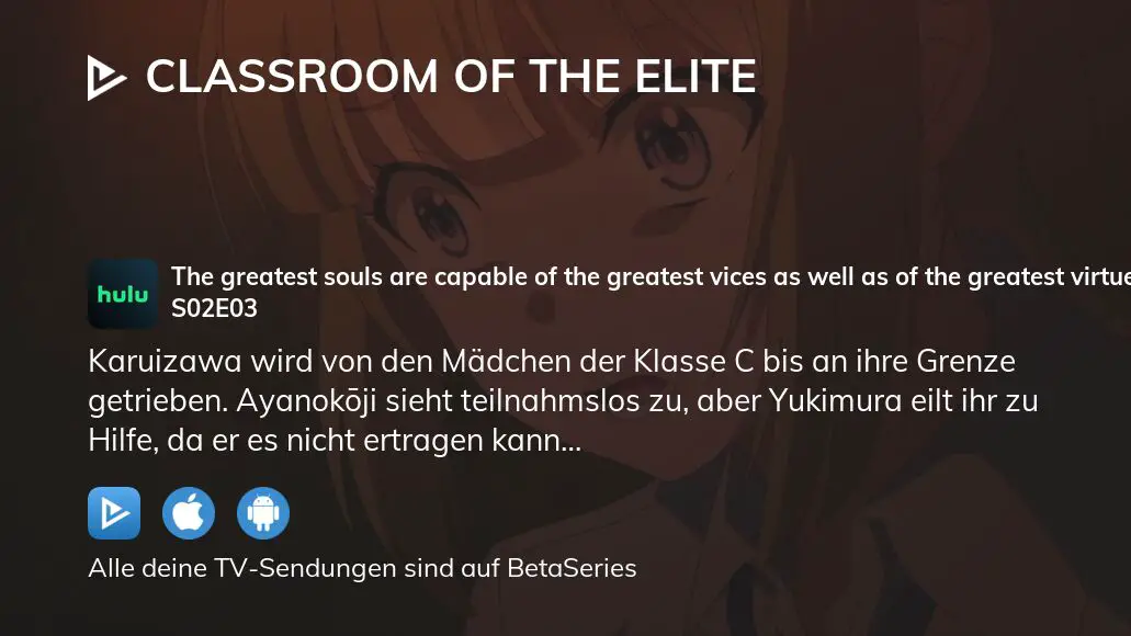 Classroom of the Elite Staffel 2 Folge 3 Serie online Stream