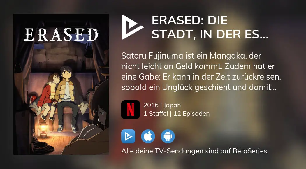 Netflix entfernt »Erased: Die Stadt, in der es mich nicht gibt