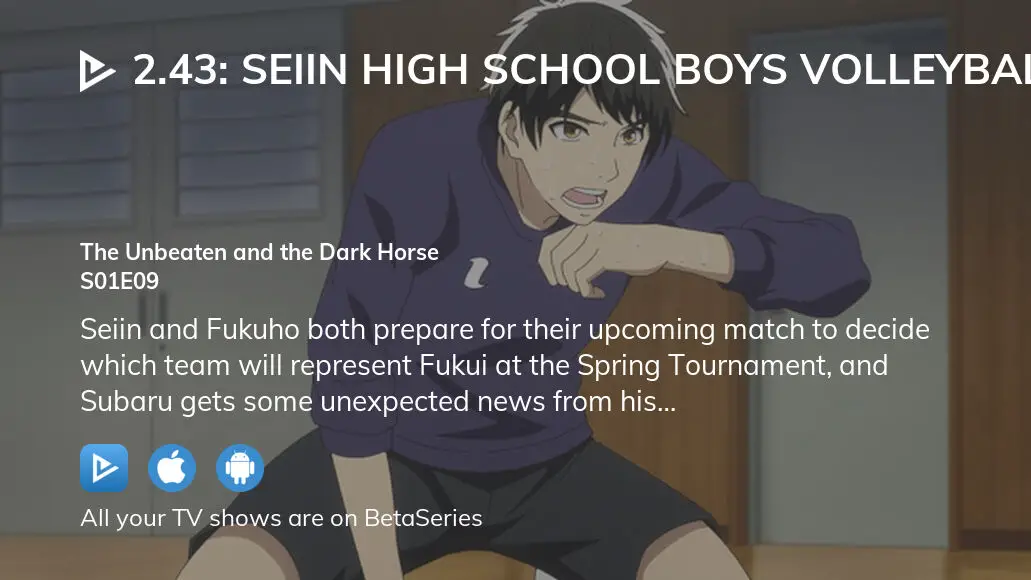 Watch 2.43: Seiin High School Boys Volleyball Team - Crunchyroll