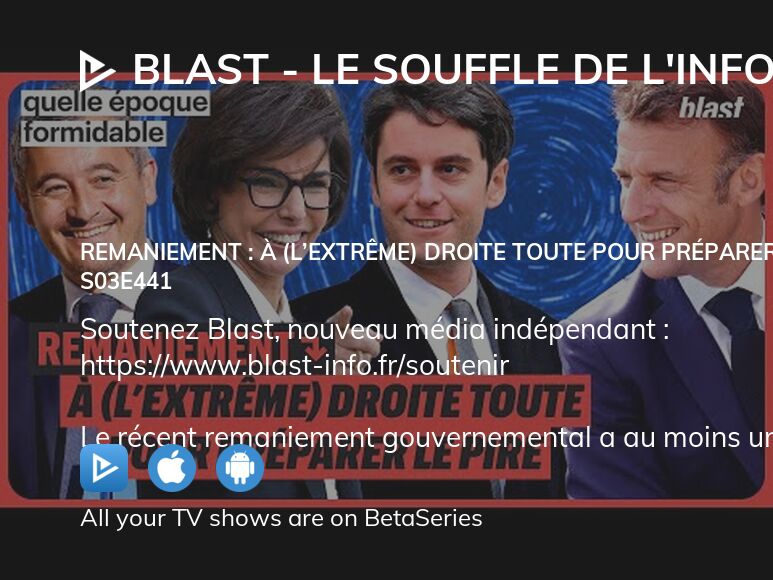 Where To Watch Blast Le Souffle De Linfo Season 3 Episode 441 Full