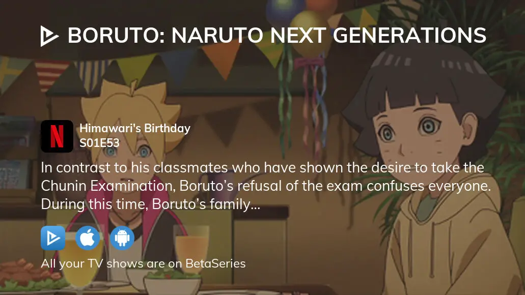 BORUTO: NARUTO NEXT GENERATIONS Himawari's Birthday - Watch on