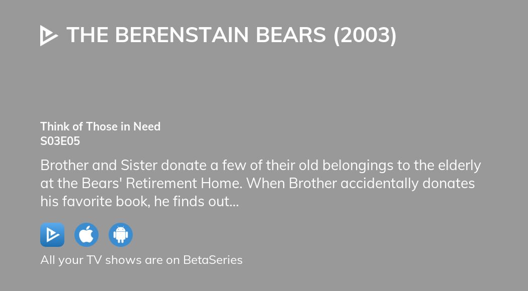 Watch The Berenstain Bears Season 3 Episode 5 Streaming Online ...