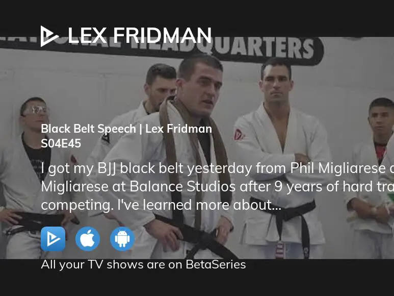 Lex Fridman on X: I got my jiu jitsu black belt yesterday. I've