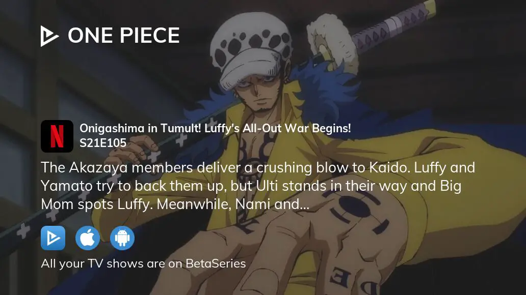 Watch One Piece season 21 episode 117 streaming online