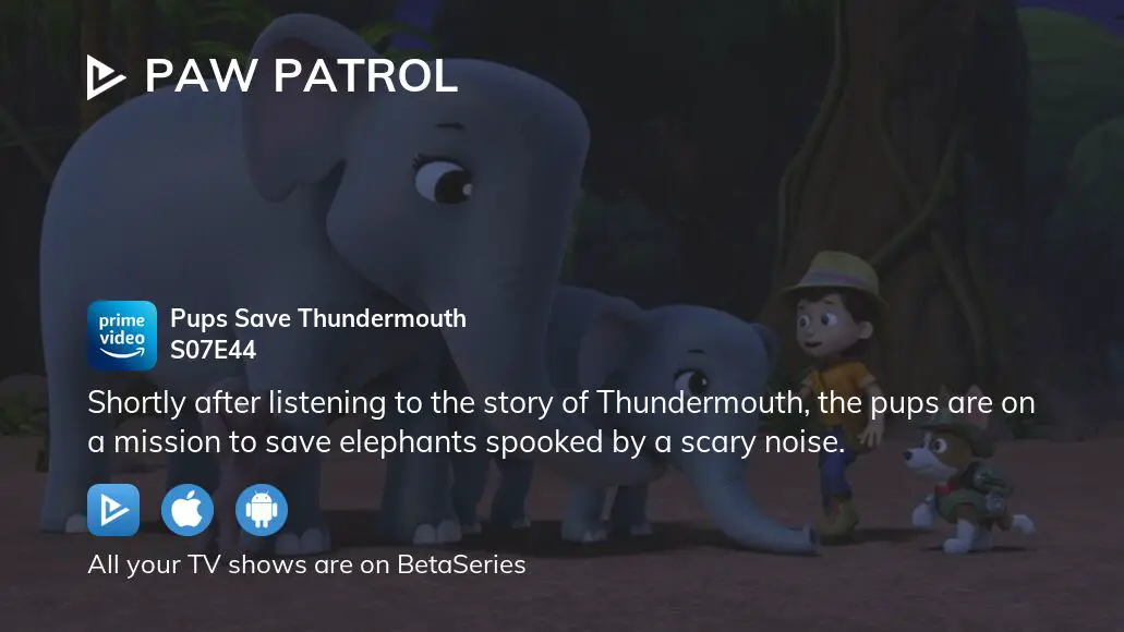 paw patrol pups save thundermouth