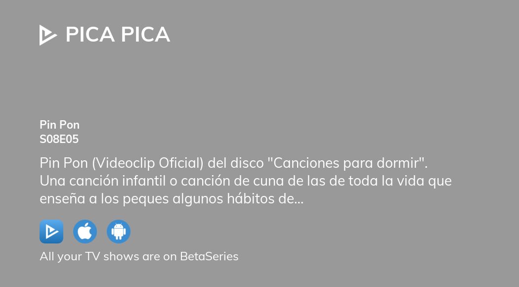 Watch Pica Pica season 8 episode 5 streaming online | BetaSeries.com