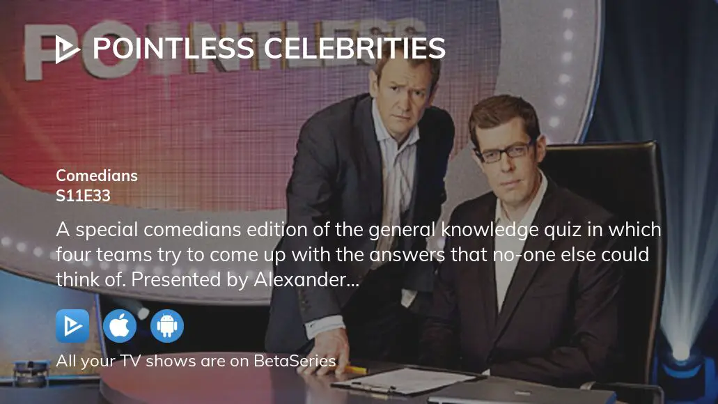 Watch Pointless Celebrities season 11 episode 33 streaming online