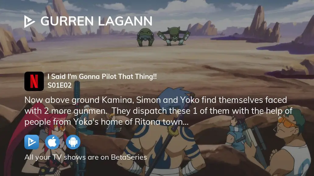 Watch Gurren Lagann season 1 episode 1 streaming online