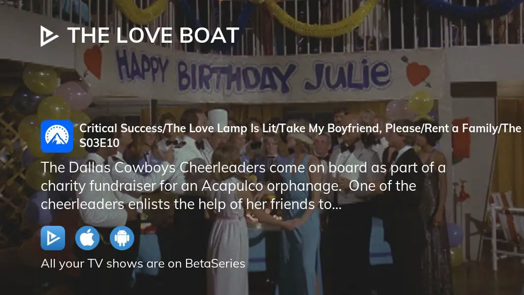 The Love Boat The Love Lamp Is Lit/Critical Success/Rent a Family/Take My  Boyfriend, Please/The Man in Her Life: Part 2 (TV Episode 1979) - Dallas  Cowboys Cheerleaders as Dallas Cowboys Cheerleaders 