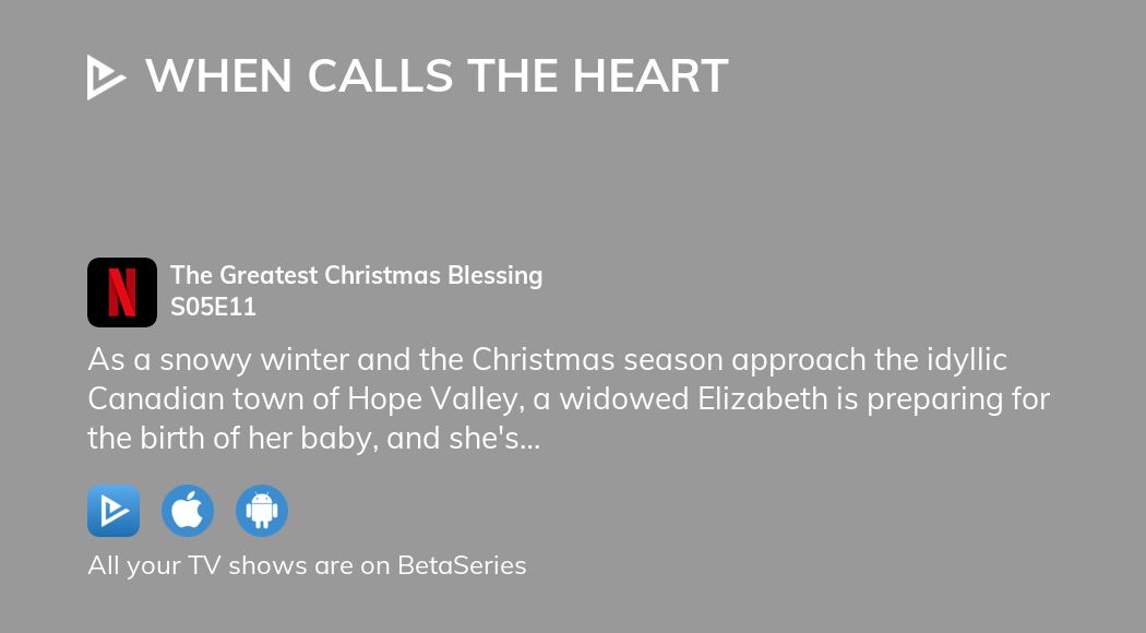 When Calls the Heart The Greatest Christmas Blessing (TV Episode