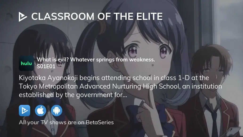 Anime Opening Quotes S1 : r/ClassroomOfTheElite