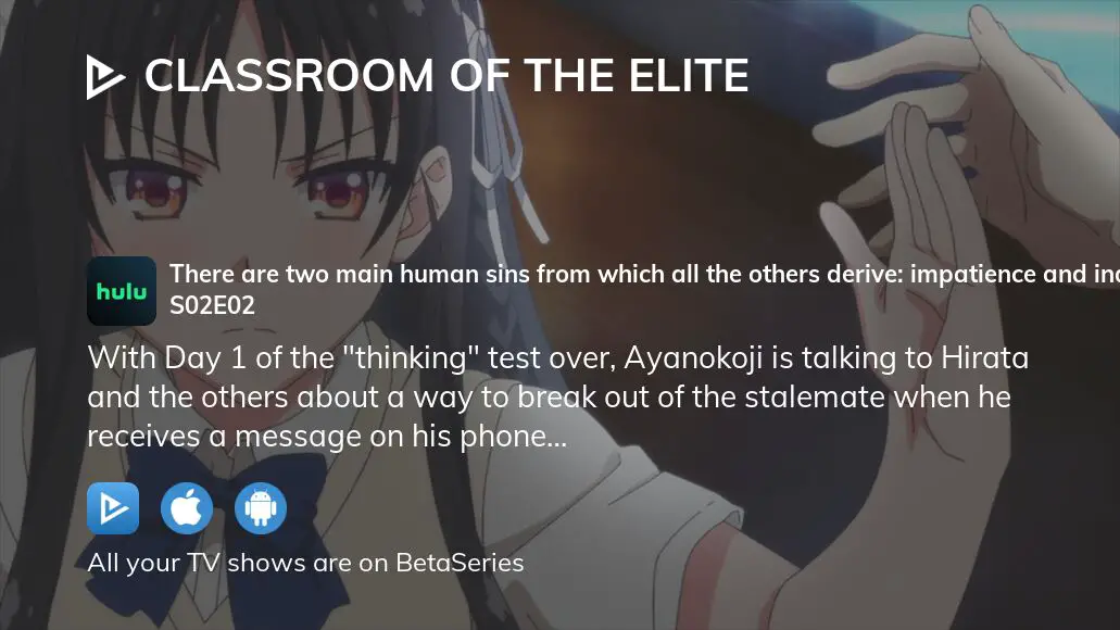 Classroom of the Elite Season 2 Remember to keep a clear head in difficult  times. - Watch on Crunchyroll