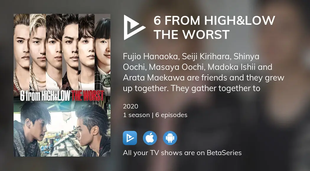 Where to watch 6 from HiGH&LOW THE WORST TV series streaming