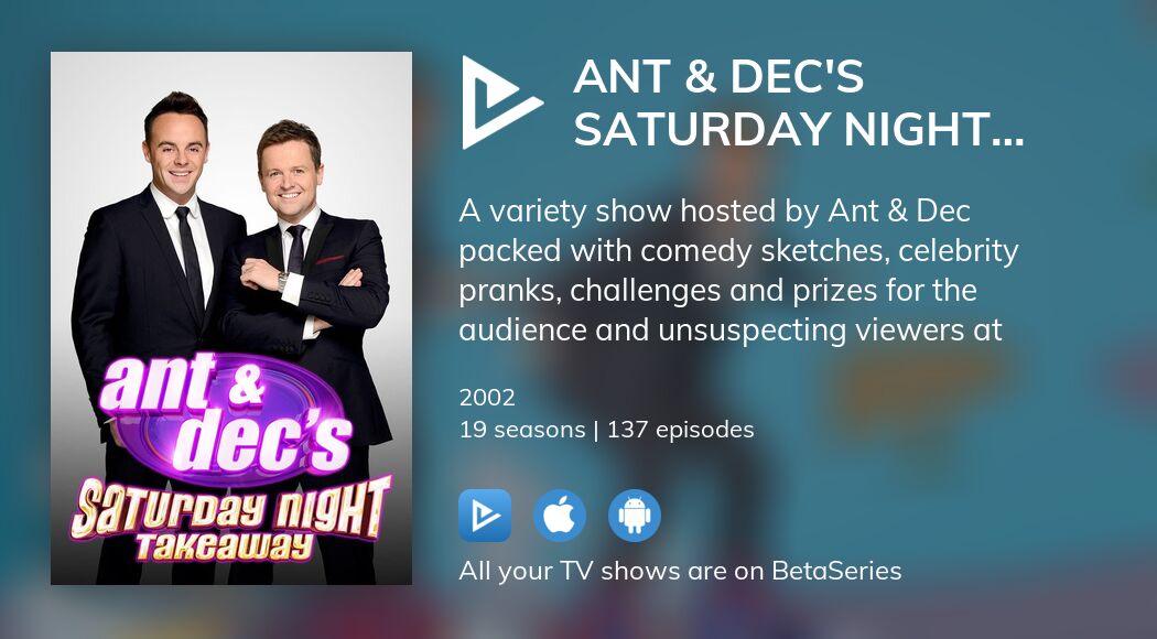 Watch Ant & Dec's Saturday Night Takeaway streaming