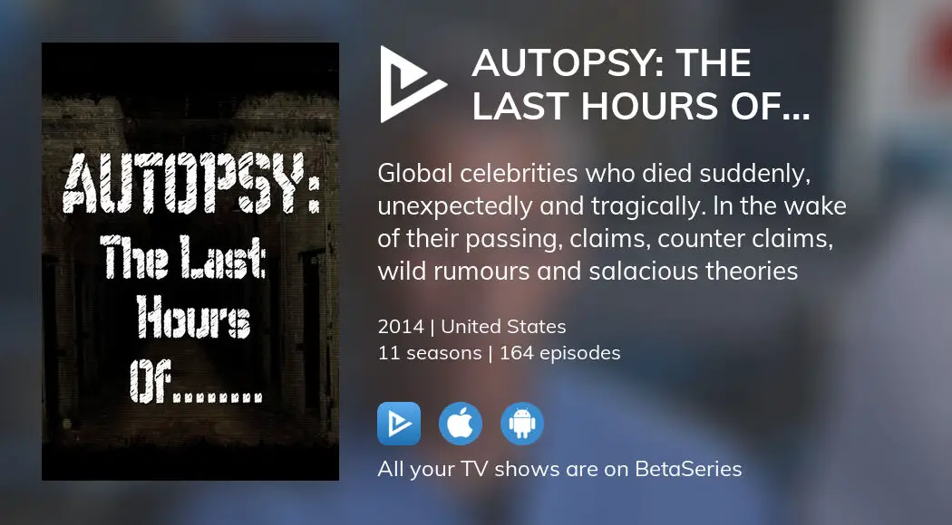 Watch Autopsy The Last Hours Of... streaming