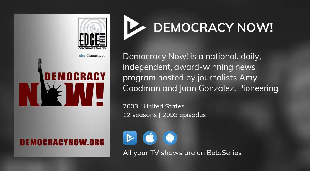 Watch Democracy Now! streaming