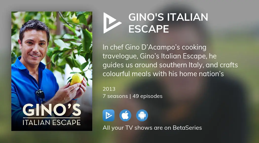 Where To Watch Ginos Italian Escape Tv Series Streaming Online 