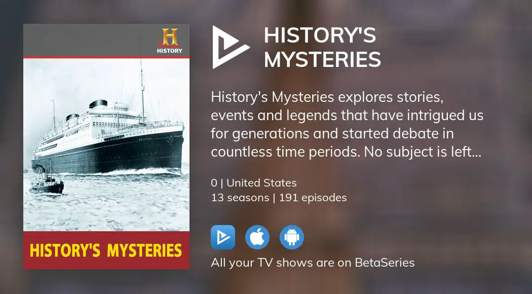 Watch History S Mysteries Streaming