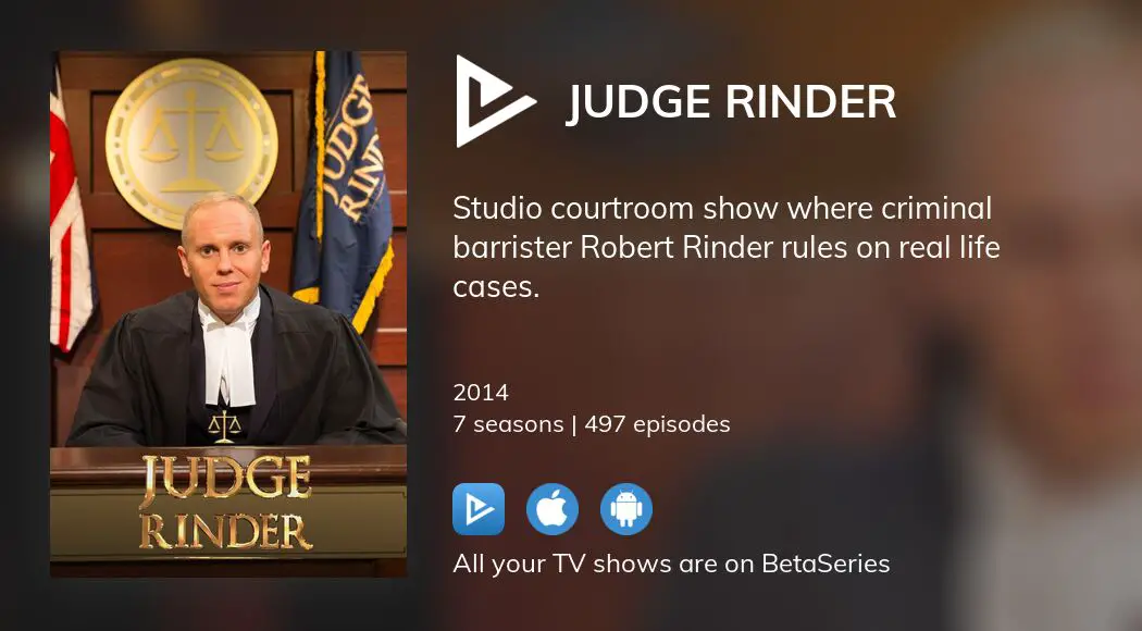 Where to watch Judge Rinder TV series streaming online?