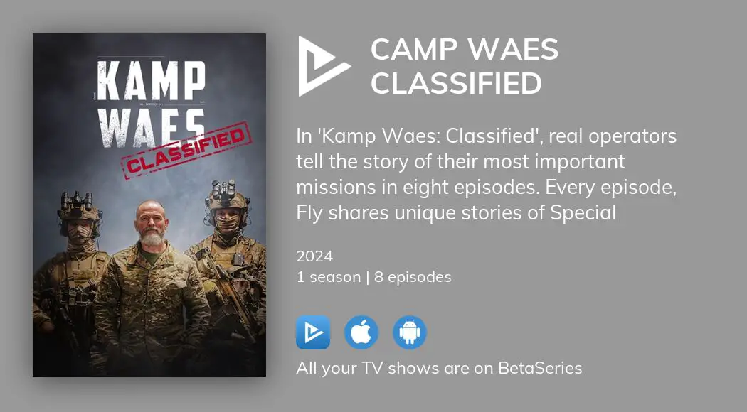 Where to watch Camp Waes Classified TV series streaming online