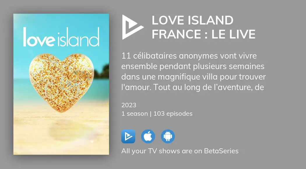 Watch Love Island France Le Live streaming