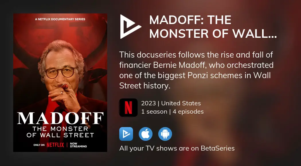 Where To Watch Madoff The Monster Of Wall Street Tv Series Streaming Online 