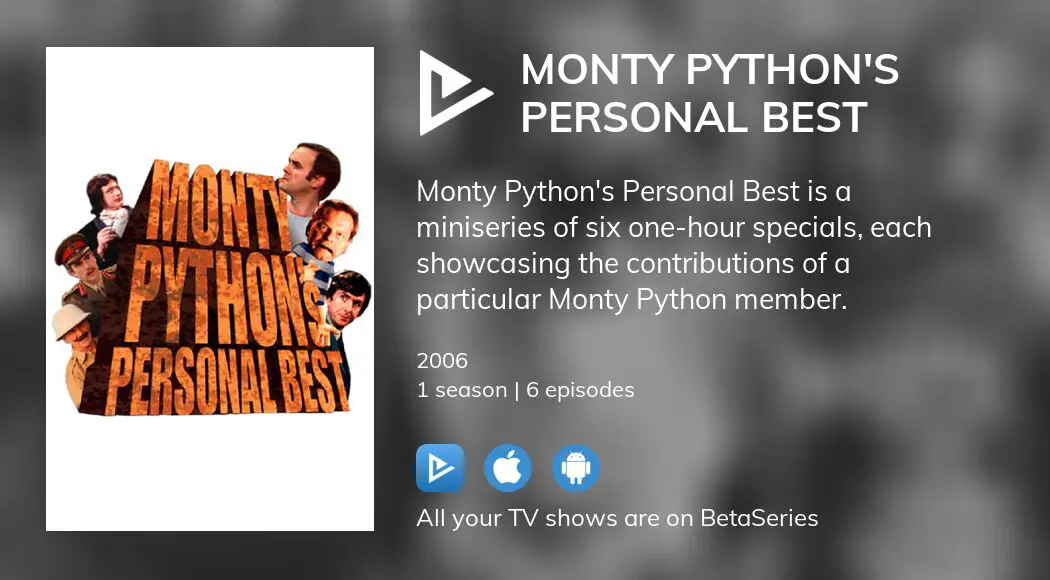 Where To Watch Monty Python's Personal Best TV Series Streaming Online ...