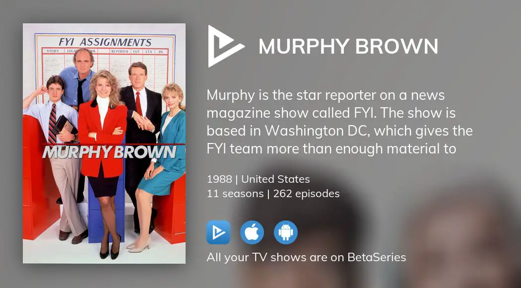 Where To Watch Murphy Brown TV Series Streaming Online BetaSeries Com   Image