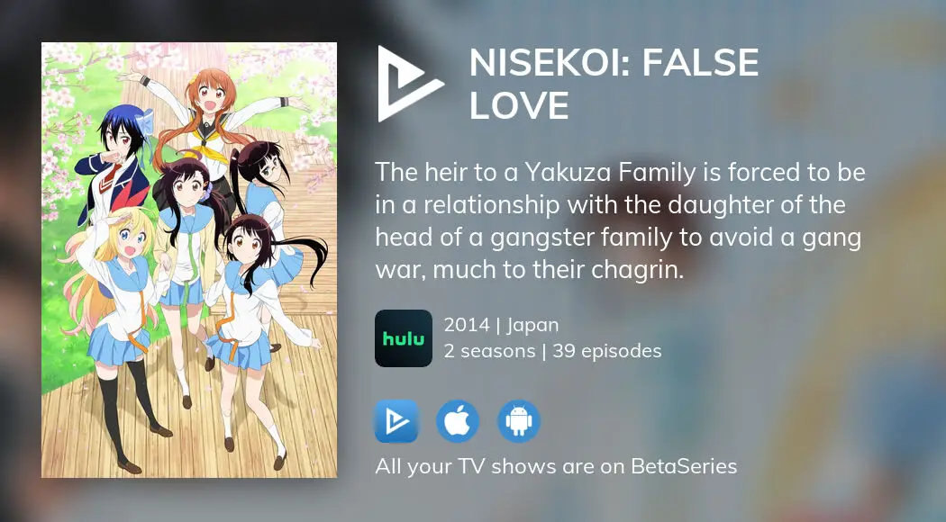 Where to watch Nisekoi: False Love TV series streaming online?