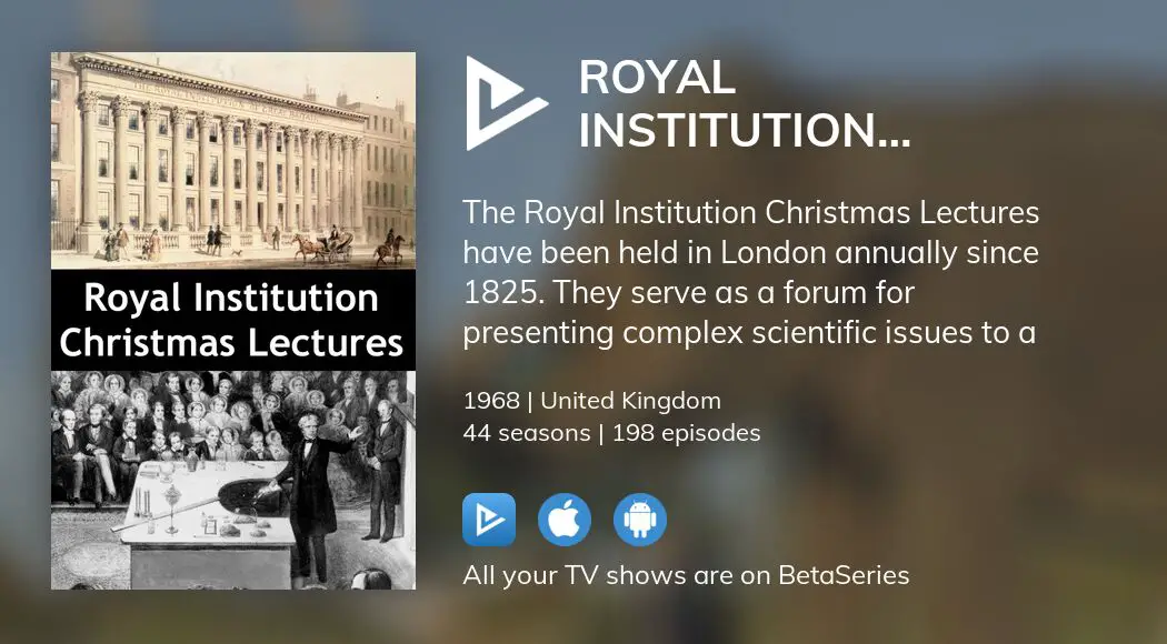Where to watch Royal Institution Christmas Lectures TV series streaming
