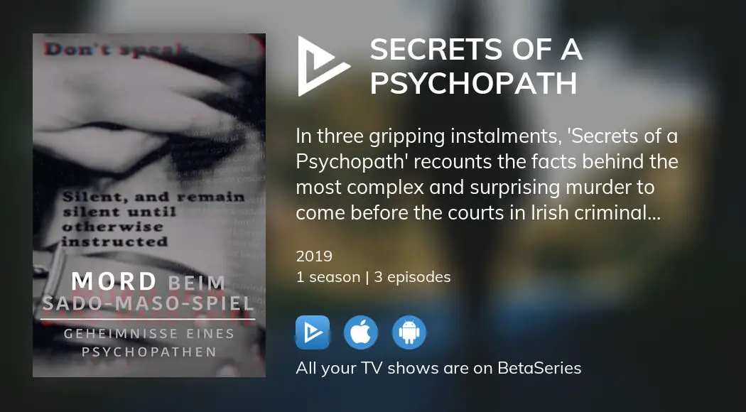 Where to watch Secrets of a Psychopath TV series streaming online ...