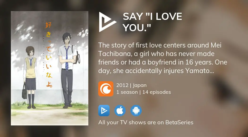 Watch say i love sale you anime online free