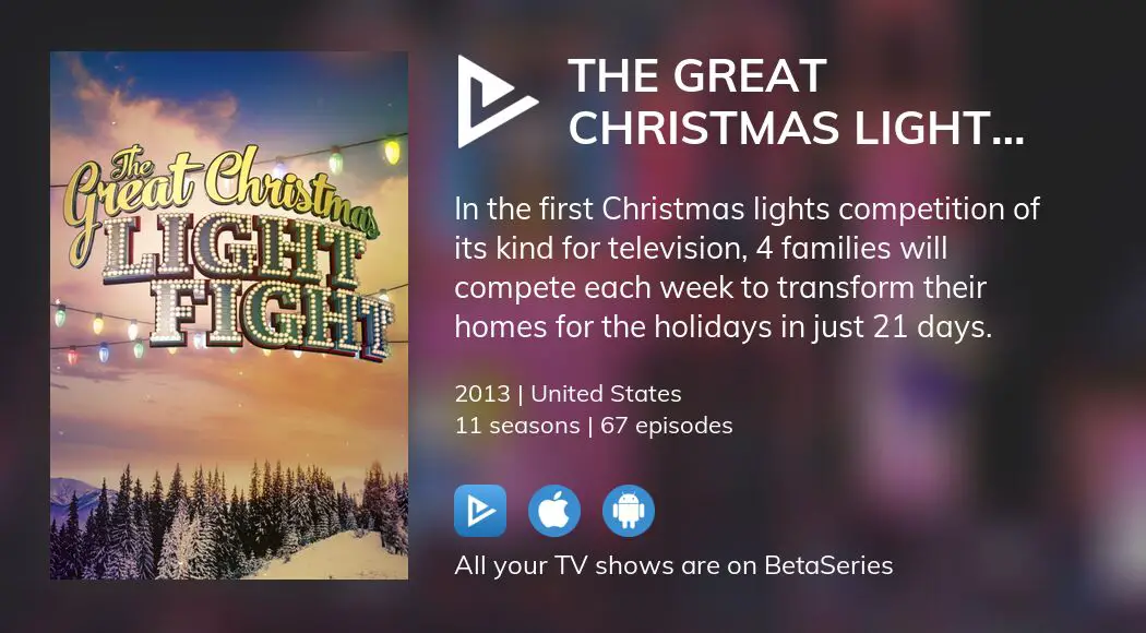 Where to watch The Great Christmas Light Fight TV series streaming