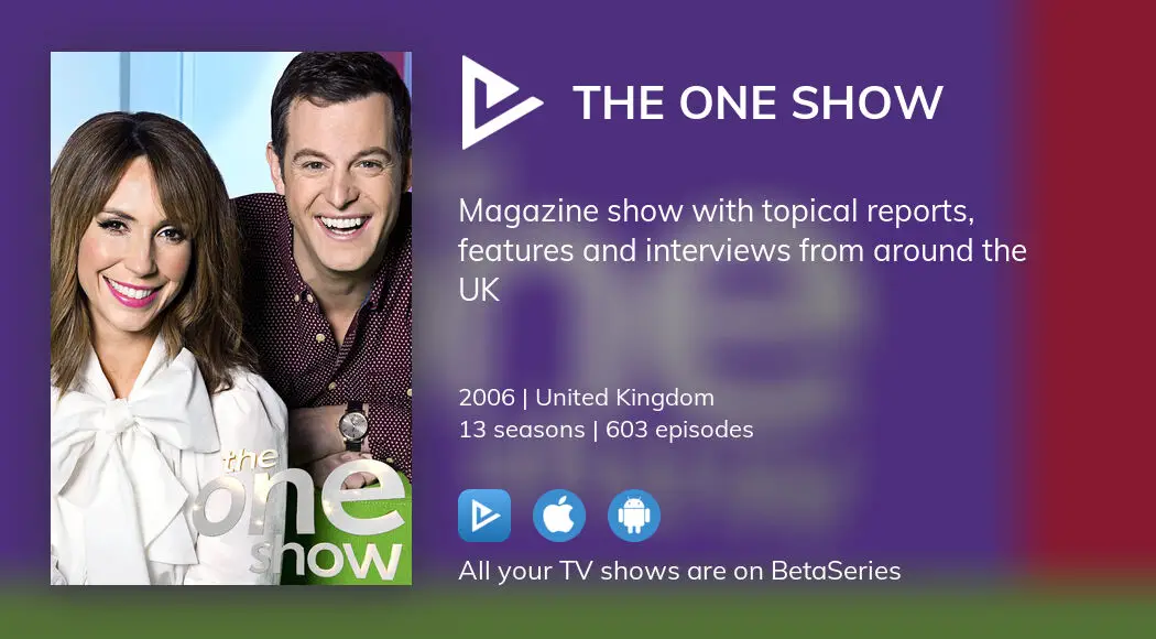 Where to watch The ONE Show TV series streaming online?