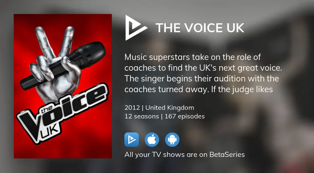 Where to watch The Voice UK TV series streaming online?