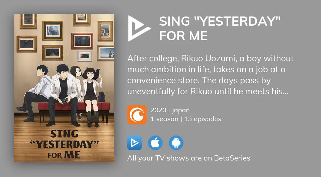 TV Time - SING YESTERDAY FOR ME (TVShow Time)