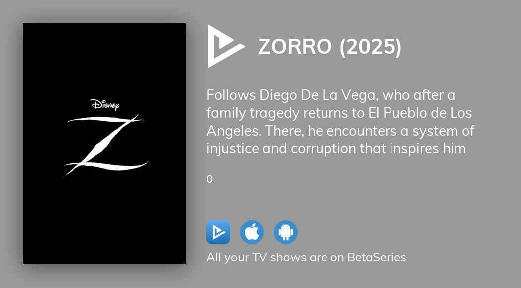 Where to watch Zorro (2025) TV series streaming online?