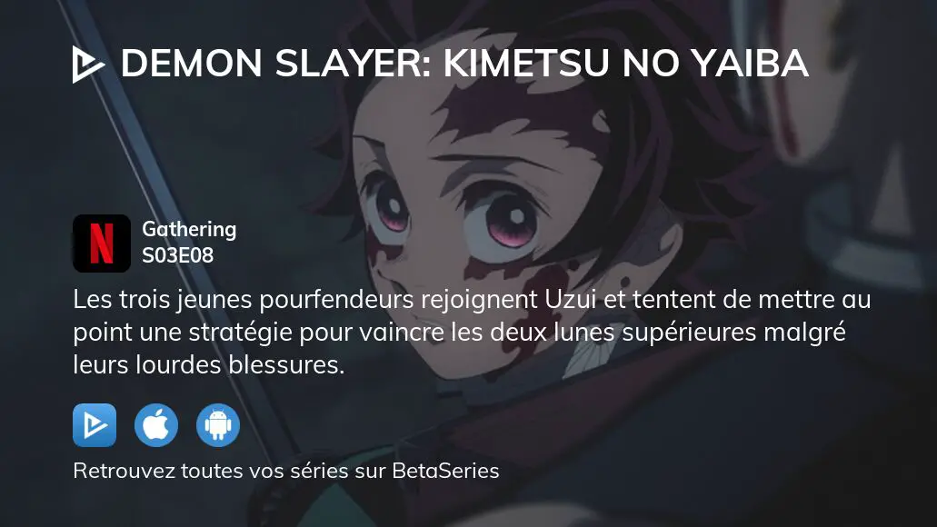 Regarder Demon Slayer: Kimetsu no Yaiba saison 3 épisode 8 en streaming complet VOSTFR, VF, VO | BetaSeries.com