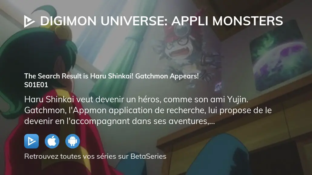 Où regarder Digimon Universe: Appli Monsters saison 1 épisode 1 en ...