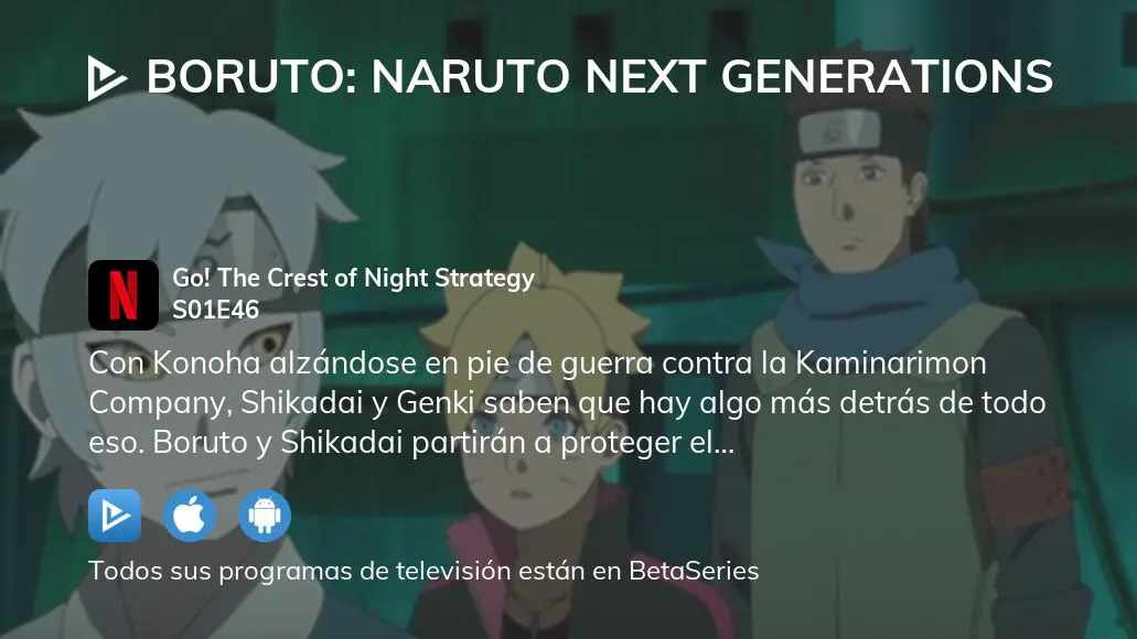 boruto naruto next generations programa de televisión